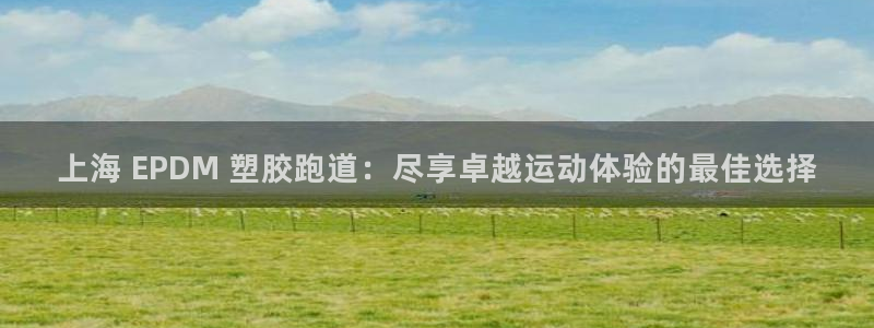 d88尊龙手机登录下载：上海 EPDM 塑胶跑道：尽享卓越运动体验的最佳选择