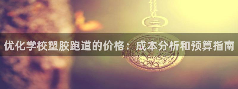 尊龙官方平台是正品吗：优化学校塑胶跑道的价格：成本分