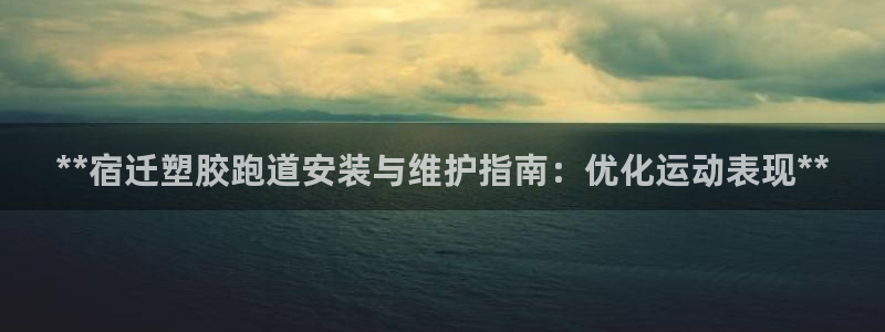 尊龙凯时ag旗舰：**宿迁塑胶跑道安装与维护指南：优